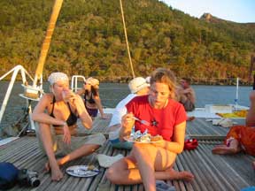 The Whitsunday Islands: Dinner on the Deck