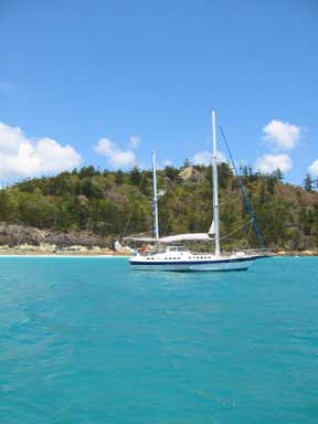 The Whitsunday Islands: Landing