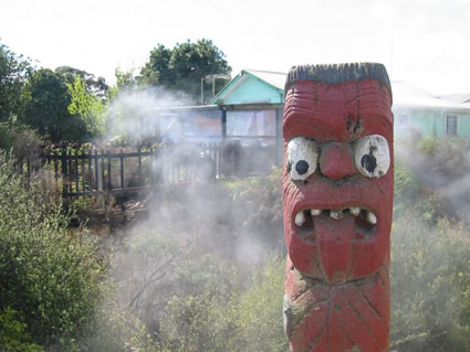 The thermal village Whakarewarewa, Rotorua, New Zealand